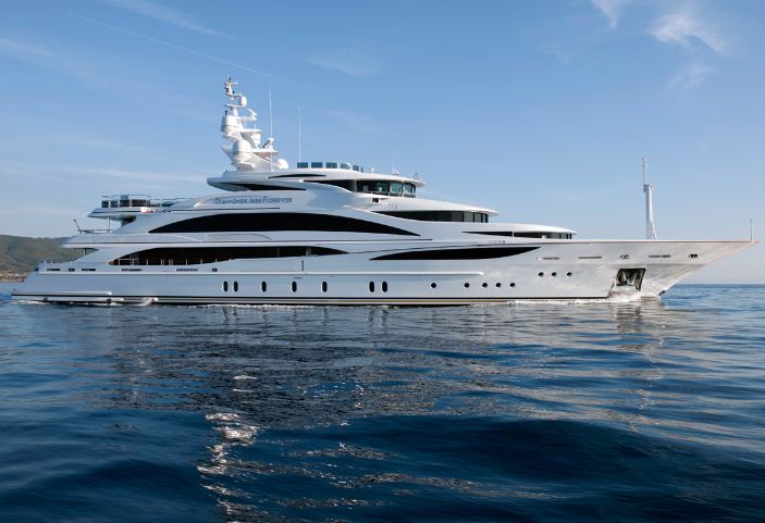Benetti Shipyard Launches New Megayacht Diamonds Are Forever Benetti Shipyard Launches New Megayacht Diamonds Are Forever